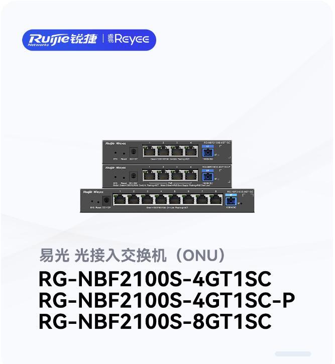 (锐捷睿易)易光网络产品介绍及光方案